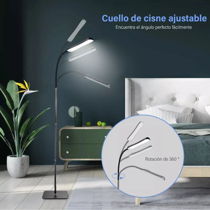Lampara de piso moderna con control inteligente por app 10 niveles de atenuacion GRADO B