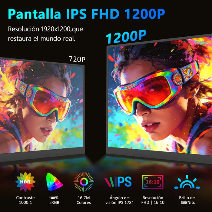 🔥 Pantalla Externa Portátil 16" (1200p) | Panel IPS | Compatible con Laptop y Consolas GRADO B✅📦