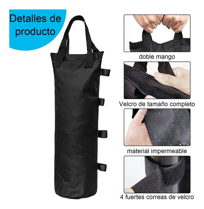 💪 4 BOLSAS DE PESO DE ARENA PESAS PARA TOLDO EMERGENTE CARPA LOTE 12 JUEGOS 💪 GRADO B