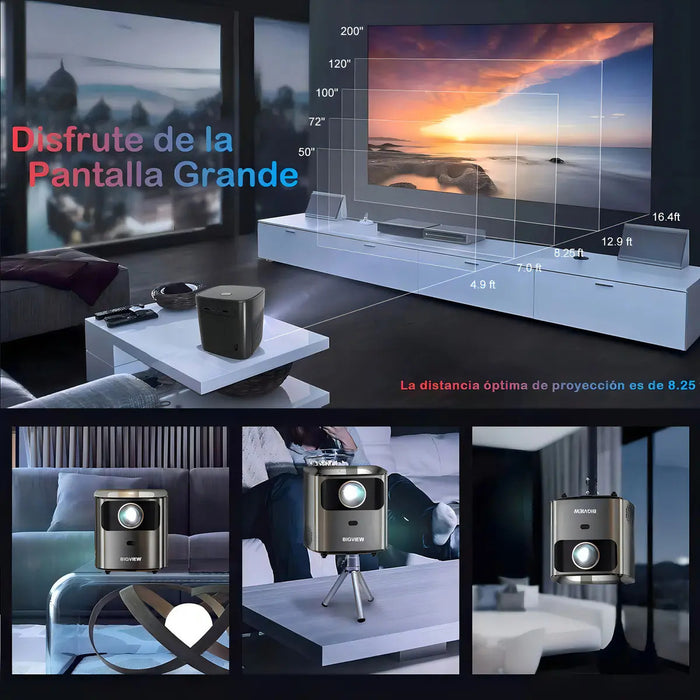 Proyectores Portátil Profesional Android Wifi Bluetooth 4k GRADO A