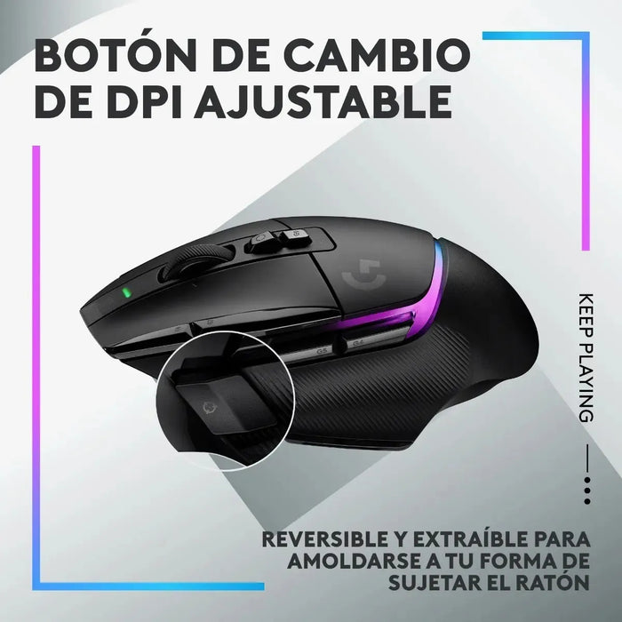 MOUSE GAMER INALÁMBRICO LOGITECH G SERIE G G502 X PLUS BLACK GRADO B
