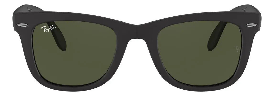 ARM. SOLAR RAY-BAN FOLDING WAYFARER 0RB4105 HOMBRE PROT UV COLOR 601S COLOR DE LA LENTE VERDE COLOR DE LA VARILLA NEGRO COLOR DEL ARMAZÓN NEGRO DISEÑO PROTECCIÓN UV GREEN MATTE BLACK GRADO A