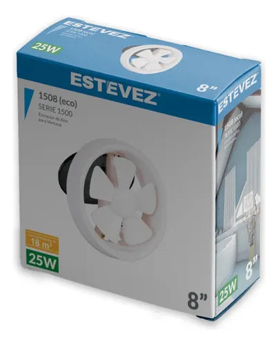 EXTRACTOR DE BAÃ±O ESTEVEZ 1508(ECO) BLANCO 127V 25W