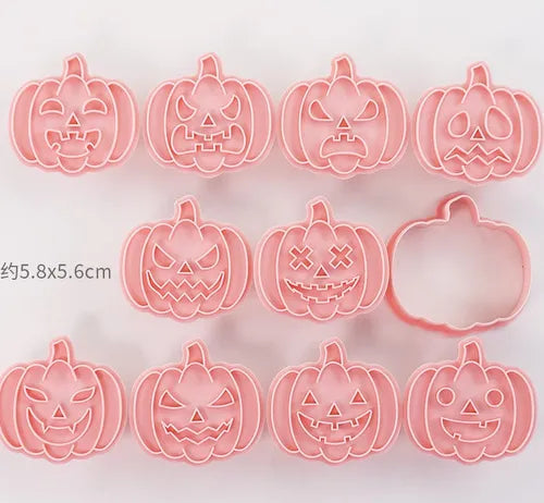 8pcs Cortadores De Galletas Halloween Molde Galletas Fondant