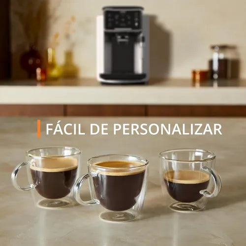 Cafetera De Espresso Automática Sensation, Krups, Ea910emx Negro/plata GRADO A
