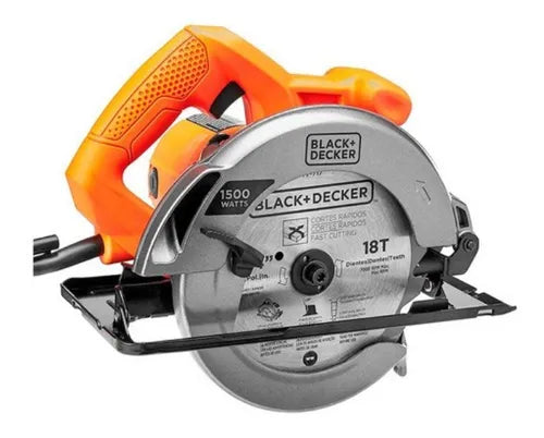 Sierra Circular Eléctrica Black+decker Pro Cs1024 184mm 1.5kw Naranja 50hz/60hz 127v GRADO A