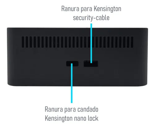 Dell Estacion De Acoplamiento Universal Ud22, Negro Usb-a, Usb-c, Hdmi, Displayport, Ethernet GRADO A