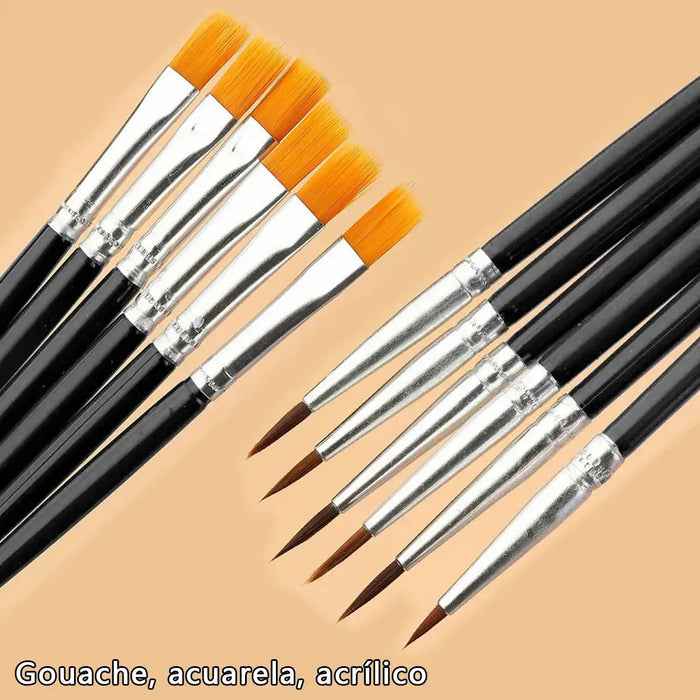 PINCELES 50 PIEZAS NEGROS GRADO B