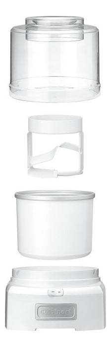 MÁQUINA DE HELADO CUISINART ICE21P1E AUTOMÁTICA 15 L BLANCA FRECUENCIA 60 GRADO B