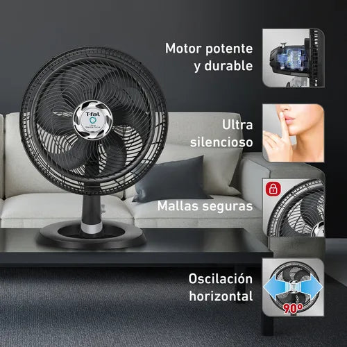 Ventilador T-fal 3 en 1 ultra silence force 4 velocidades 6 aspas GRADO B