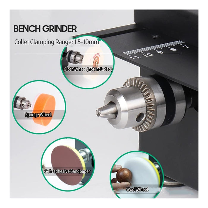 MINI SIERRA DE BANCO Y LIJADORA DE CORREA CON VARIL 150W