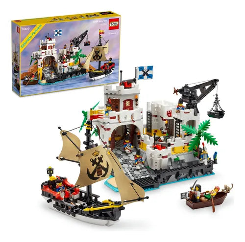 LegoÂ® Icons Fortaleza Tropical: Set De ConstrucciÃ³n Para Adultos Inspirado En Historias De Piratas Con 8 Minifiguras Y Un GaleÃ³n Pirata 10320