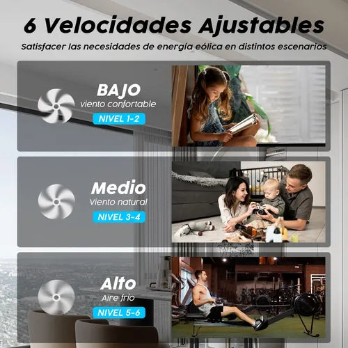Ventilador De Techo Led 6 Velocidade Control Remoto 5 Aspas, Acero Inoxidable, 3 Opciones De Luz, 6500k, 4500k, 3500k, Sincronización 1h, 2h, 4h, Adelante Y Atrás, Sala De Estar, Dormitorio, Oficina.