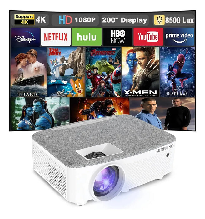 PROYECTOR PROFESIONAL 4K/FULL HD 1080P – 9500 LM, BLANCO | GRADO A