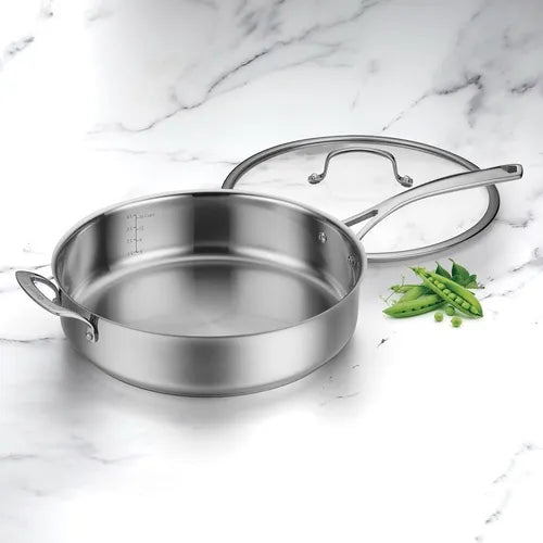 Batería De Cocina 95-11es Acero 11 Piezas Color Plateado Cuisinart GRADO A