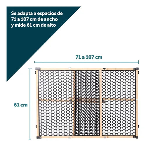 Puerta De Seguridad GA0350600 Para Bebé o Mascota Bamboo Safety 1st GRADO A