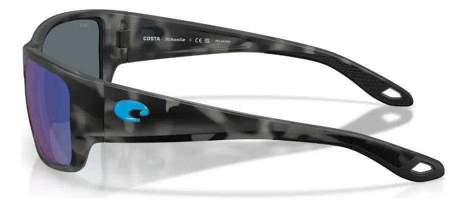 COSTA DEL MAR LENTES SOLAR 06S9132 HOMBRE MATE 56 ESPEJO 913205 AZUL ESPEJEADO TIBURÓN TIGRE MATE GRADO A