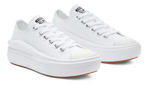 Tenis Converse All Star Move Ox Urbano Blanco Con Plataforma Talla 24 MX, 23 CM GRADO A