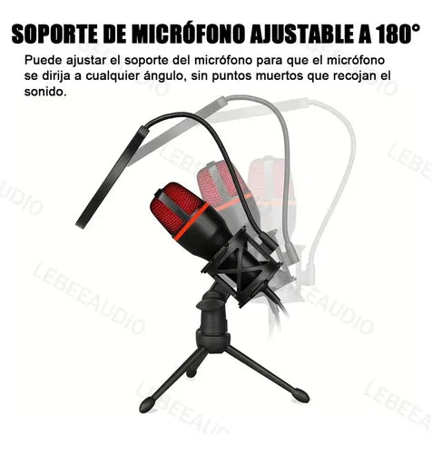 Lebeeaudio Me4-rgb Usb Micrófono Condensador,micrófono De Pc GRADO B