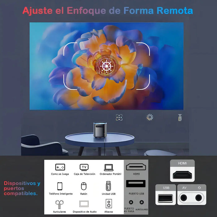 Proyectores Portátil Profesional Android Wifi Bluetooth 4k GRADO A