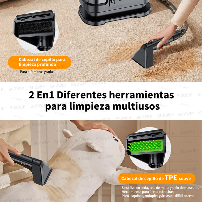 Aspiradora Para Limpiar Alfombras Y Manchas 1.8l+1.3l 16kpa GRADO B