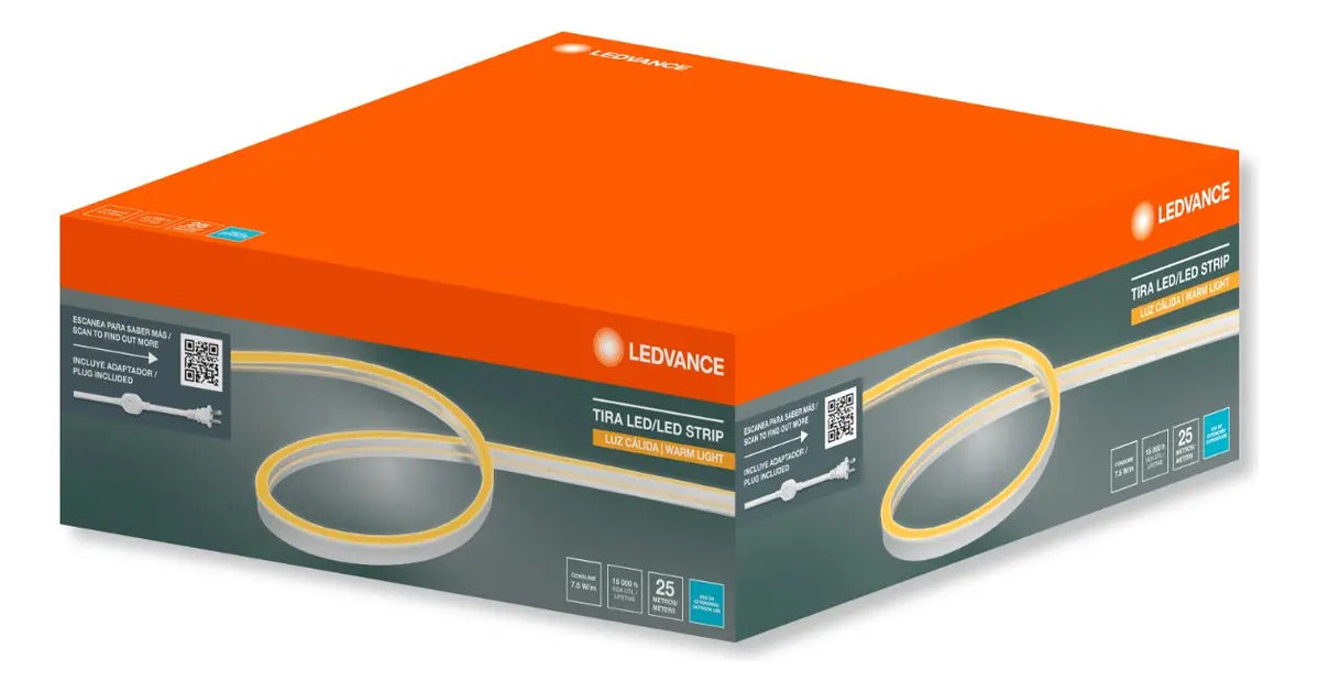 TIRA LED LEDVANCE 2835 25M ELIMINADOR 93149 BLANCO CÁLIDO GRADO A