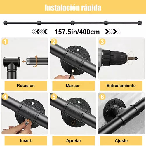 barandal de pasamanos de escaleras profesionales 4 metro 1349