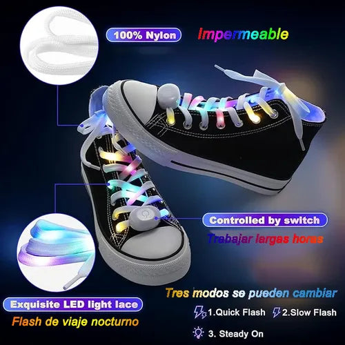 cordones de flash de luz led/equipamiento deportivo nocturno
