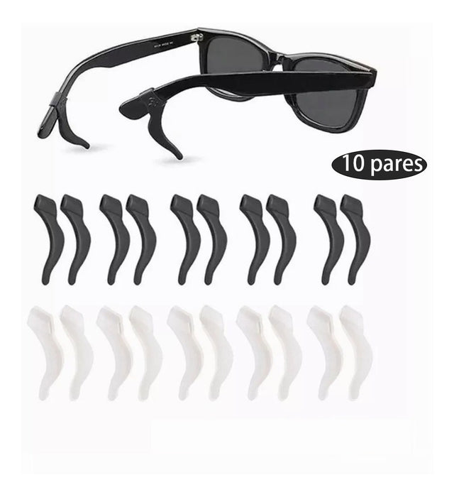 Sujetador Lentes Ganchos Antideslizantes Silicona 10 Pares 3573