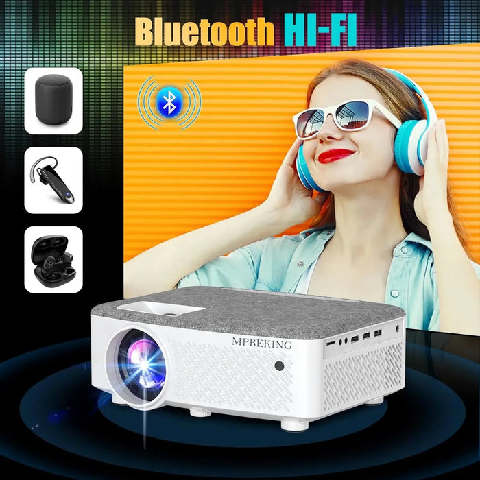 PROYECTOR PROFESIONAL 4K/FULL HD 1080P – 9500 LM, BLANCO | GRADO A