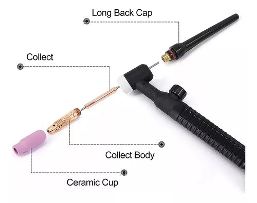 Antorcha Tig 26v 35-50mmÂ² 4m 1/2 Conector RÃ¡pido Grado B