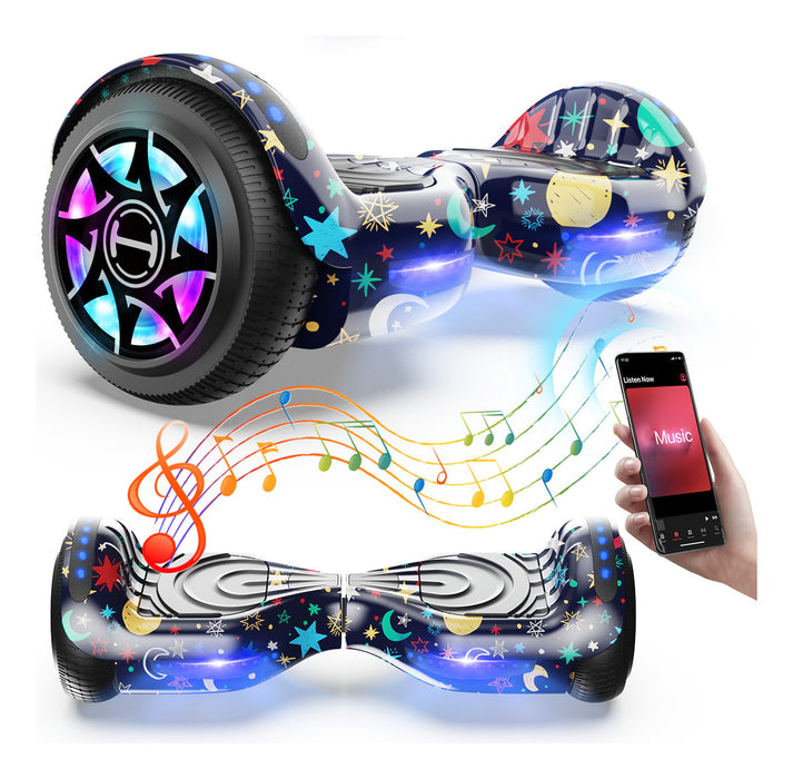 PATINETE ELECTRICO HOVERBOARD BLUETOOTH 12KM/H COLOR NEGRO GRADO B