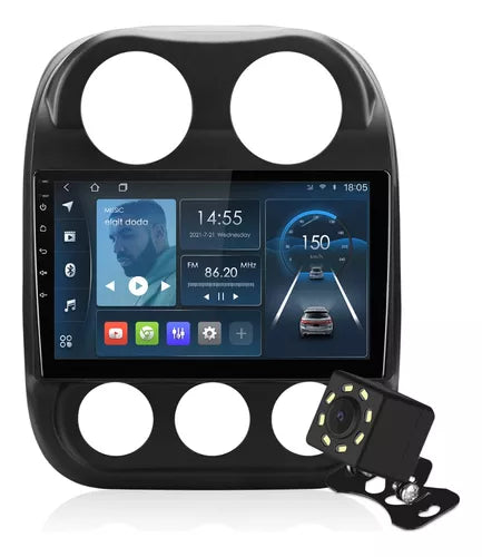 Estéreo Android 10.1 para Jeep Compass Patriot con Cámara para reversa, Mod. 2009-20026 1 GB ram 32 GB ROM GRADO B