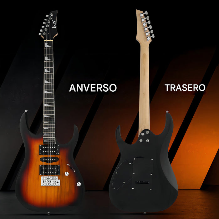 GUITARRA ELÉCTRICA CON AMPLIFICADOR Y ACCESORIOS 38.4 PULGA GRADO B
