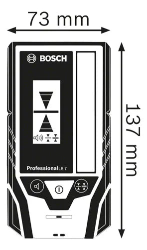Receptor Para Nivel LÃ¡ser Bosch Lr 7 Soporte Y Bolsa Protectora GRADO A