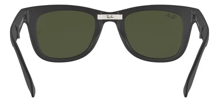 ARM. SOLAR RAY-BAN FOLDING WAYFARER 0RB4105 HOMBRE PROT UV COLOR 601S COLOR DE LA LENTE VERDE COLOR DE LA VARILLA NEGRO COLOR DEL ARMAZÓN NEGRO DISEÑO PROTECCIÓN UV GREEN MATTE BLACK GRADO A