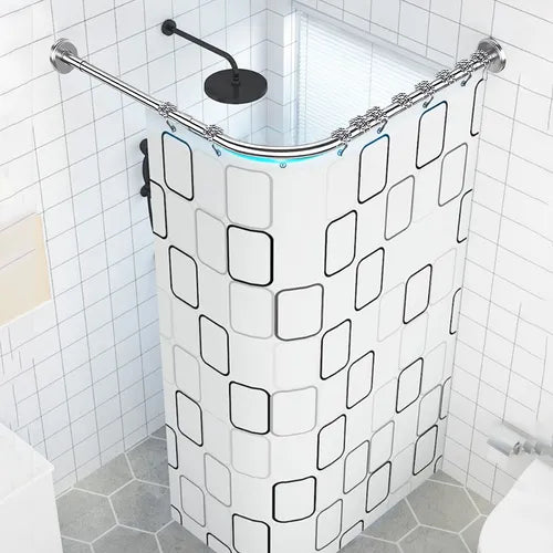 tubo cortinero para baño en escuadra barra de ducha 100-150 cm GRADO B