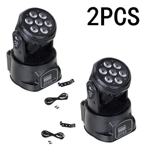 2PC CABEZAS ROBOTICAS LUCES DJ RGBW FULL  / MALETA STEELPRO GRADO A - TiendaKomet México