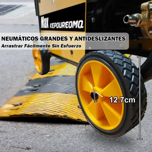 Hidrolavadora Eléctrica Kp580 3000w Con Motor De Inducción Totalmente De Cobre, Hidrolavadora Con Soporte Para Tubería Y Boquilla Multifuncional GRADO B