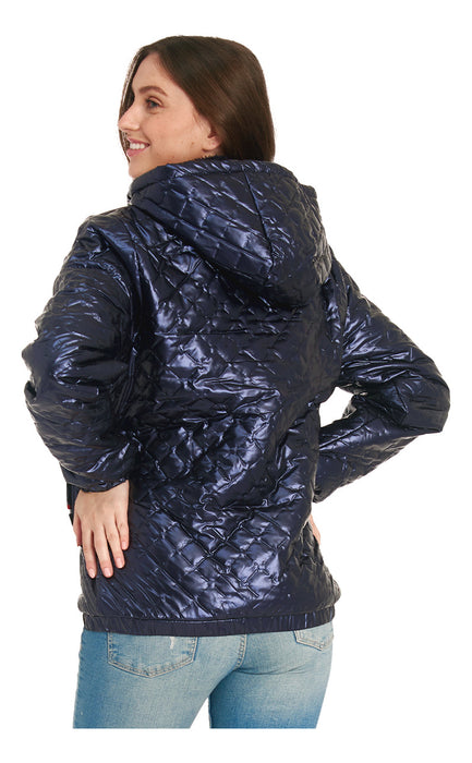Chamarra Moderna Unisex Colección Invierno Thats Hot 2 AZUL METALICO
