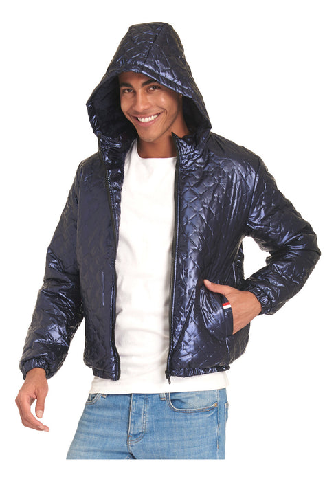 Chamarra Moderna Unisex Colección Invierno Thats Hot 2 AZUL METALICO