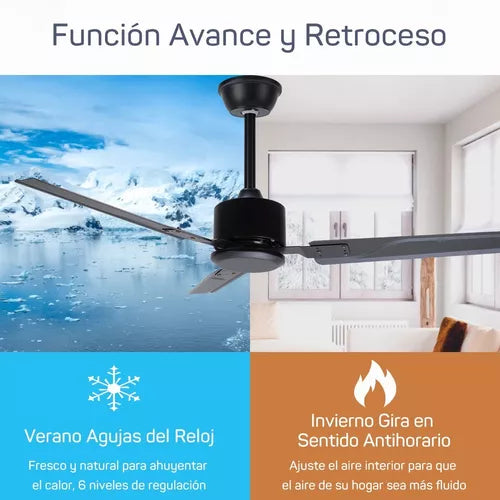 ventilador de techo con 3aspas de metal 42  de diã¡metro 127v 2038 Grado B