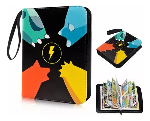 Carpeta De 4 Bolsillos Para Tarjetas De Pokemon, Yugioh, Mtg GRADO B