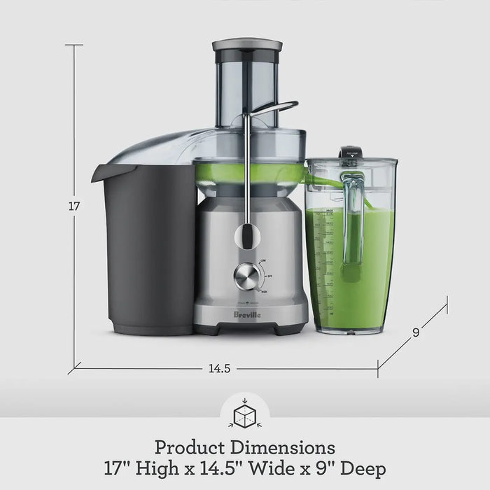 EXTRACTOR DE JUGOS BREVILLE THE JUICE FOUNTAIN COLD GRIS GRADO B