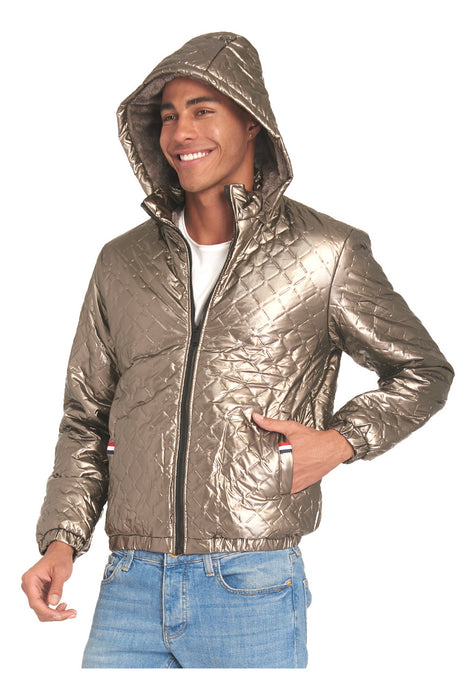 Chamarra Moderna Unisex Colección Invierno Thats Hot 2 DORADO OBSCURO METALICO