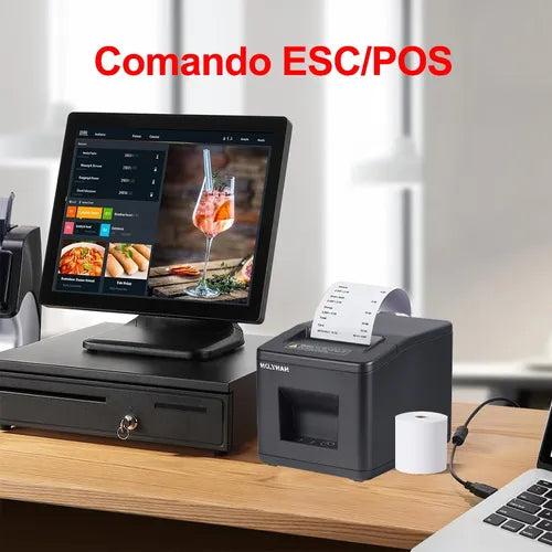 Impresora Térmica De Recibos Pos De 80 Mm, Usb Ethernet+cort