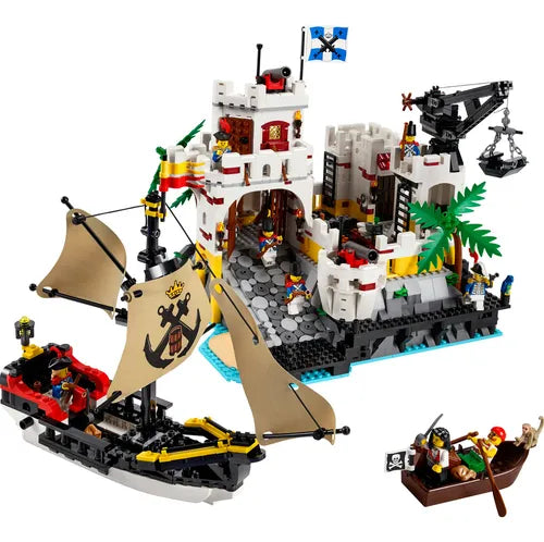 LegoÂ® Icons Fortaleza Tropical: Set De ConstrucciÃ³n Para Adultos Inspirado En Historias De Piratas Con 8 Minifiguras Y Un GaleÃ³n Pirata 10320