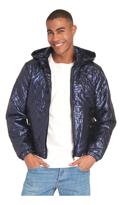 Chamarra Moderna Unisex Colección Invierno Thats Hot 2 AZUL METALICO