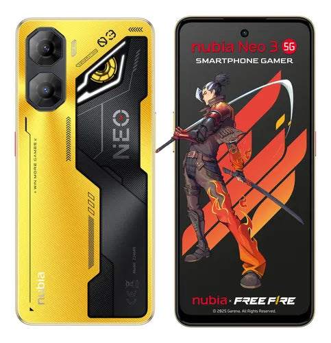 Nubia Neo 3 5g 256gb 8gb 120hz 6.8 Pulgadas 6000mah 50mp Ai Cam Altavoces Dobles Estéreo Con Dts Dorado Dorado