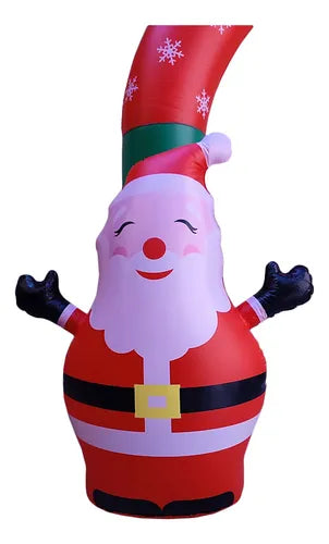 Arco Inflable Navideño Entrada Santa Muñeco Nieve Pvc 240cm